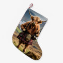 Search for scottish christmas stockings Cow