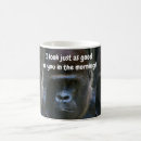 Search for gorilla face mugs Wild animal
