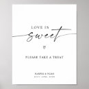 Search for love is sweet wedding signs Modern