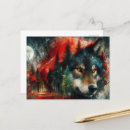 Search for black wolf horizontal postcards Fantasy