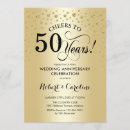 Search for gold and black 50th anniversary invitations Elegant
