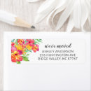 Search for tropical return address labels Hibiscus flowers