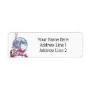 Search for owl in tree return address labels Blue