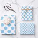 Search for blue polka dots wrapping paper Trendy