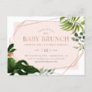 Search for rose gold geometric invitations Greenery
