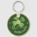 Search for luck irish key rings Green