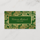Search for emerald green business cards Hairstylist