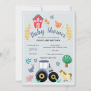 Search for rustic farm baby shower invitations Country