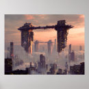 Search for futuristic city posters Surreal