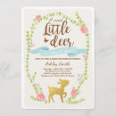 Search for deer baby boy shower invitations Floral