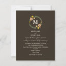 Search for monogram wreath wedding invitations Flowers