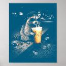 Search for funny raccoon posters Drinking