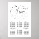 Search for guest wedding seating charts Black and white