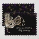 Search for masquerade thank you cards Purple