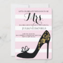 Search for high heel shoes hen party invitations Pink