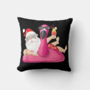 Search for christmas flamingo cushions Santa