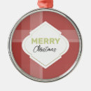 Search for tartan christmas tree decorations Red
