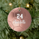 Search for soccer coach christmas tree decorations Name customised athlete