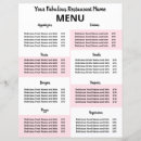 Search for restaurant price lists Pink