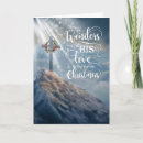 Search for wonders of his love christmas cards Typography
