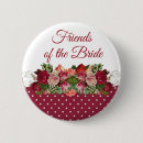 Search for wedding bouquet badges Red