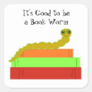 Search for the bookworm stickers Library