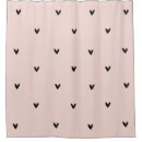 Search for pink black hearts shower curtains Cute
