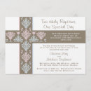 Search for twins christening invitations Girl