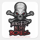 Search for bones square stickers Head