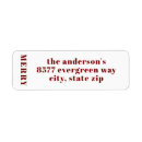Search for seasons return address labels Simple