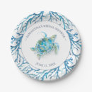 Search for beach paper plates Under the sea
