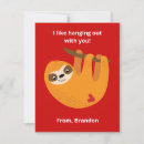 Search for sloth valentines day cards Funny