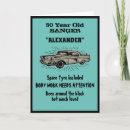Search for funny car jokes cards For him