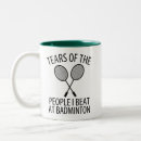 Search for shuttlecock mugs Badminton