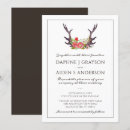Search for deer antlers invitations Modern