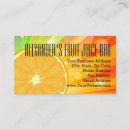 Search for fruit juice business cards Bar