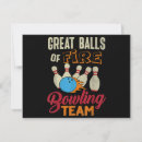 Search for funny bowling cards Team