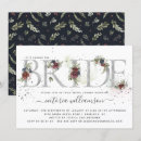Search for winter floral bridal shower invitations Evergreen