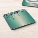 Search for gold foil coasters White