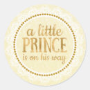 Search for little prince baby shower stickers Gold