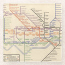 Search for vintage maps coasters Subway map