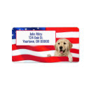 Search for red white blue return address labels Stripe