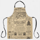 Search for vintage newspaper aprons Background
