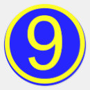 Search for number 9 stickers Yellow