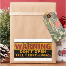 Search for do not open stickers Warning