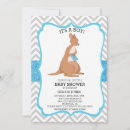 Search for blue kangaroo invitations Baby