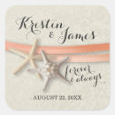 Search for coral beach wedding stickers Starfish