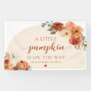 Search for pumpkin baby shower banners Gender neutral