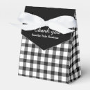 Search for black and white checkered pattern favour boxes Gingham