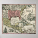 Search for vintage map of north america posters Caribbean